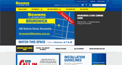 Desktop Screenshot of bowens.com.au